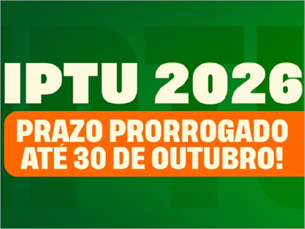 Prefeitura de Barbalha prorroga prazo para pagamento do IPTU 2026 até 30 de out [...]